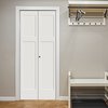 Codel Doors 30" x 80" Primed 3-Panel Mission Shaker Bifold Door and Hardware 2668pri8403BF